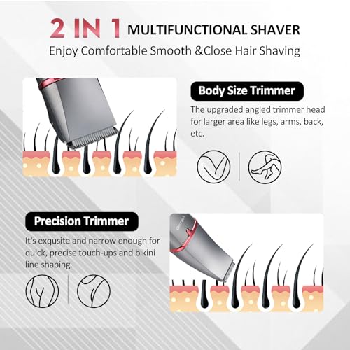 3-in-1 Electric Razor for Women - Waterproof Bikini Trimmer Kit
