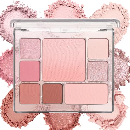 All-in-One Makeup Palette - 6 Eyeshadow, Blush & Contour