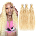 Freiuoke 613 Blonde Hair Bundles 28/30/32 Inch 3 Bundles Virgin Brazilian Wave