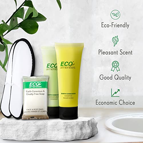 ECO Amenities 140-Piece Hotel Toiletries Set - TSA Travel Shampoo