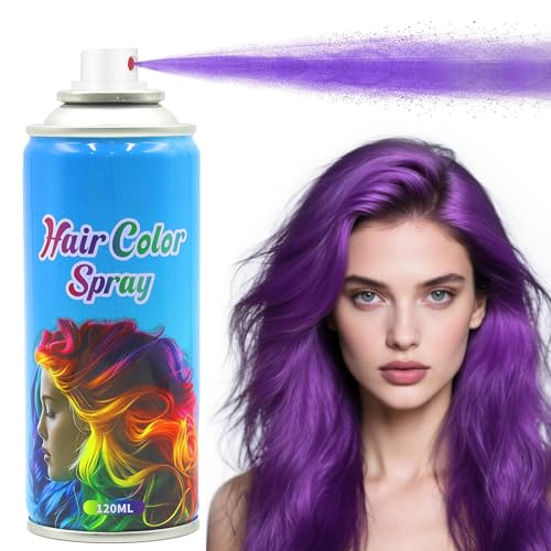 Purple Temporary Hair Spray - Washable, Non-Toxic (120ml)