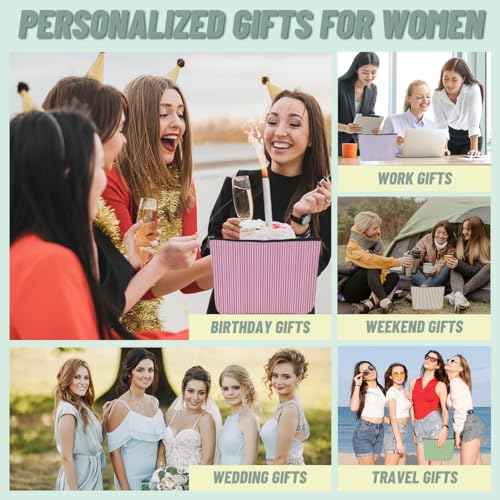 4 PCs Preppy Makeup Bag Aesthetics Preppy Stuff Cosmetic Bag Birthday Gifts for Women Girls Friends Zipper Pouch Travel Organizer Preppy Things Wedding Friendship Gifts for Christmas Thanksgiving