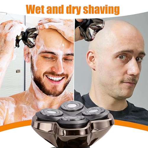 Replacement Blades Shaver PRO 4 Heads Compatible with Skull Head Shaver, Electric Shaver Replacement Blade for Pitbull, Butter flykiss pro & Palm for Bald Men (1 Pc)