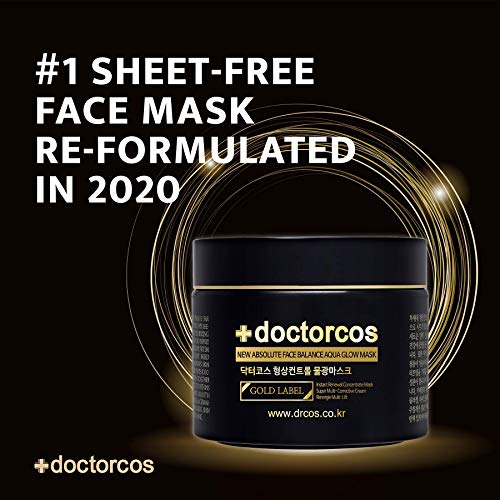 Gold Label Water Glow Mask Cream (4th Generation) | New Absolute Face Balance Aqua Glow Mask | Moisturizing Sheet Free Pack | Face Lifting & Wrinkle Improvement | Korean Skincare | 3.71 oz