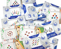 12pc Multicolored Indian Bindi Set with Crystals