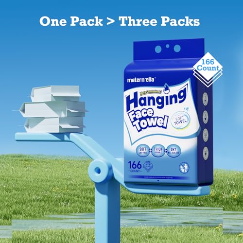 Matern'ella Disposable Face Towels - 498 Count Soft Washcloths