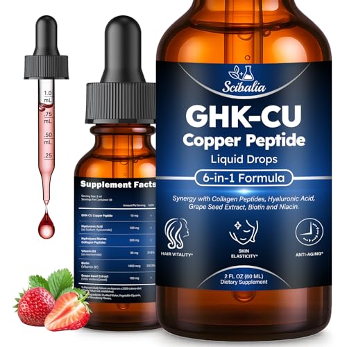 GHK-Cu Peptides Oral Drops - 6-in-1 Complex for Skin & Hair