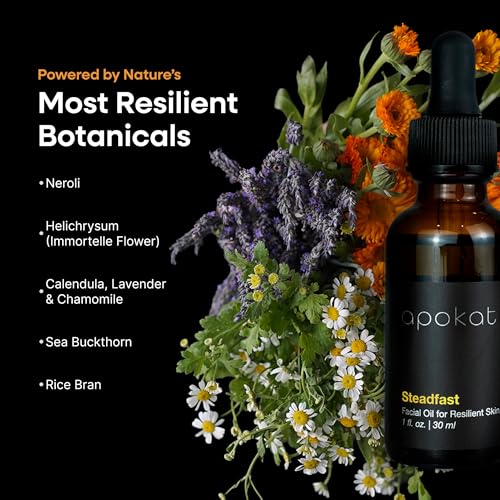Steadfast Facial Oil ? Calendula, Sea Buckthorn and Neroli ? Botanical Support for Sensitive Skin, Barrier Repair and Radiant Balance ? Day/Night Use ? 30ml