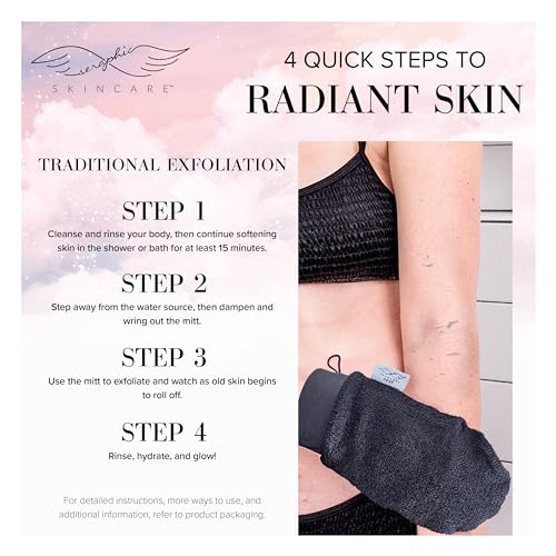 SERAPHIC SKINCARE Deep Exfoliating Body Mitt - Viscose Korean Glove