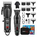 HIENA PRO Cordless Hair Clippers Set for Men with Adjustable Guide Combs