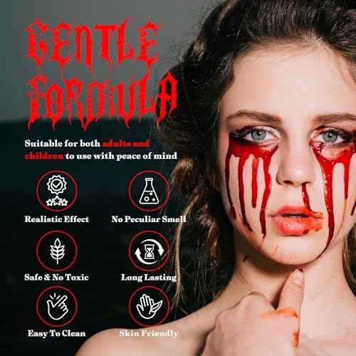 Halloween SFX Fake Blood Makeup Kit with Scars & Tattoos