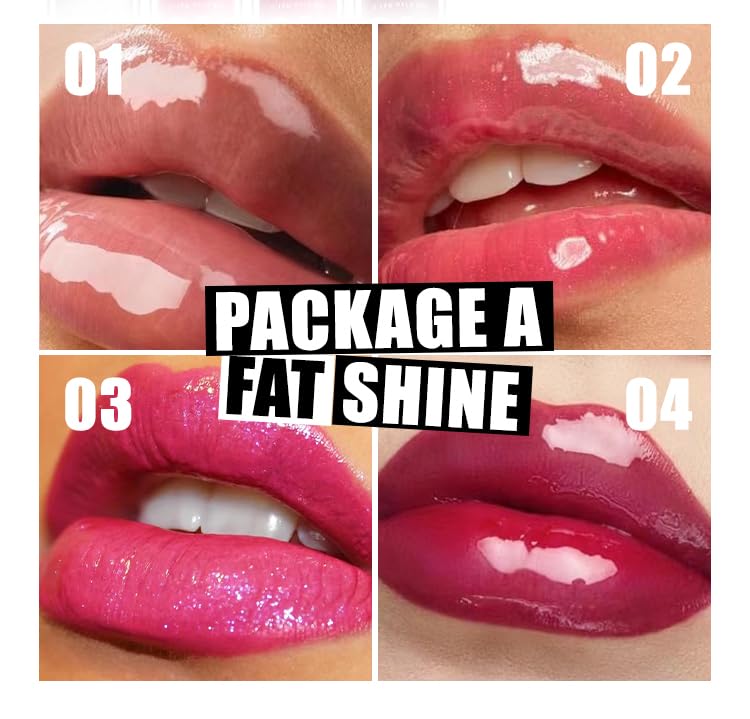 VolksRose 8pcs Lip Gloss Oil Set - Hydrating Plumping Lip Glow