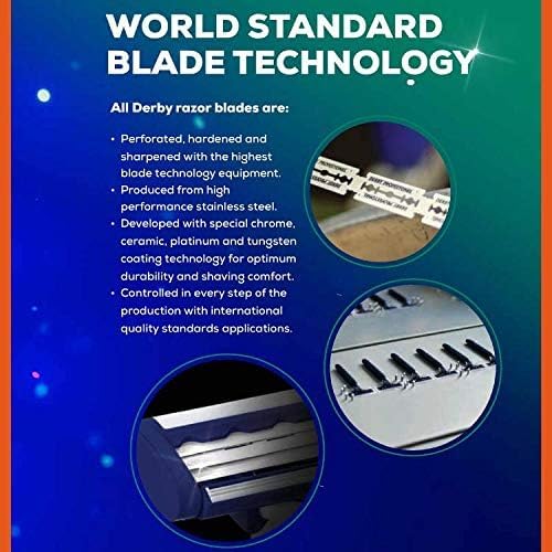 400 "Derby Premium" Single Edge Razor Blades for straight razor