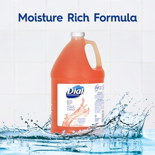 Dial Professional Hair Shampoo + Body Wash, 1 Gallon, 128 Fl Oz