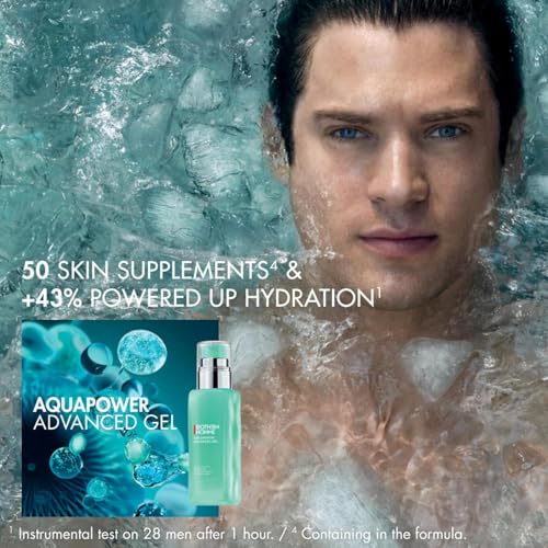 Aquapower Advanced Gel, Men's Gel Face Moisturizer That Hydrates And Strengthens Skin, Fresh And Fast-Absorbing Water-Gel Formula