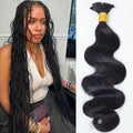Y WIGS 18 Inch Body Wave Human Braiding Hair 50g NC - Boho & Box Braid Extensions