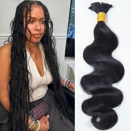 Y WIGS 18 Inch Body Wave Human Braiding Hair 50g NC - Boho & Box Braid Extensions