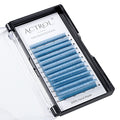 Light Blue D Curl Colored Lash Extensions 8-15mm Mix