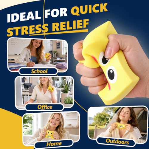 CKXMHM Smiley Butter Squishy Stress Relief Toy - Slow Rebound Squeeze Toy