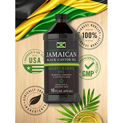 Carlyle Jamaican Black Castor Oil 16oz | Nourish Hair, Skin, and Nails | All Natural Hypoallergenic Conditioner