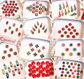 Indian Designer Bindis Pack of 5 | Self-Adhesive Crystal Gems