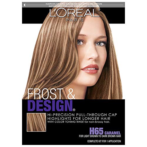 L'Oreal Frost and Design Hair Highlights Cap Kit, Caramel, 2 Count