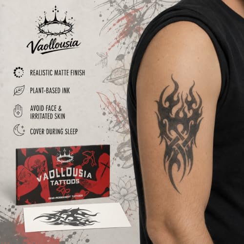 Vaollousia Semi-Permanent Temporary Tattoos - 7-15 Days