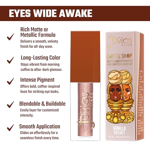 Juvia's Place Coffee Shop Liquid Eyeshadow - Vanilla Velvet Metallic