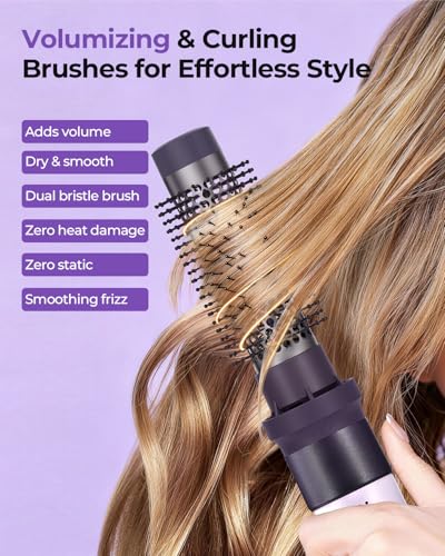 Funflow 6-in-1 Air Wrap Hair Styler with Auto Curler & Straightener