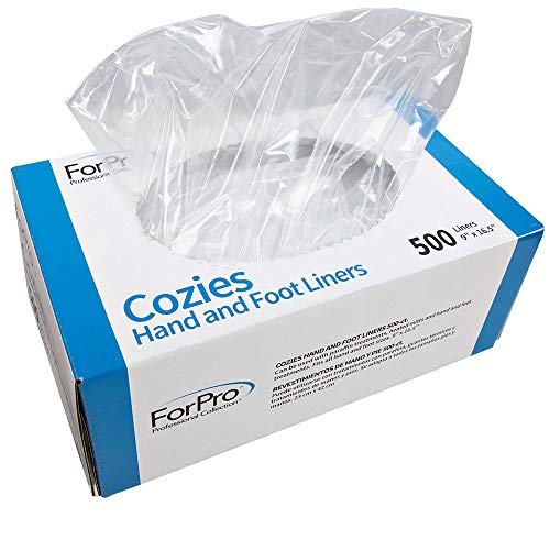 ForPro Cozies Paraffin Wax Hand & Foot Liners - Disposable Plastic, 500 Pack