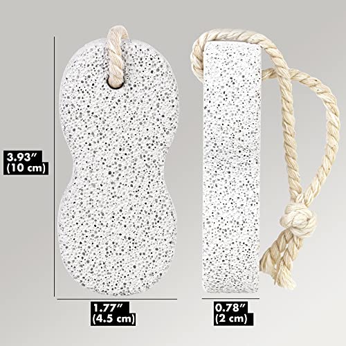 Natural Lava Pumice Stone for Feet - Callus Remover, Pack of 2