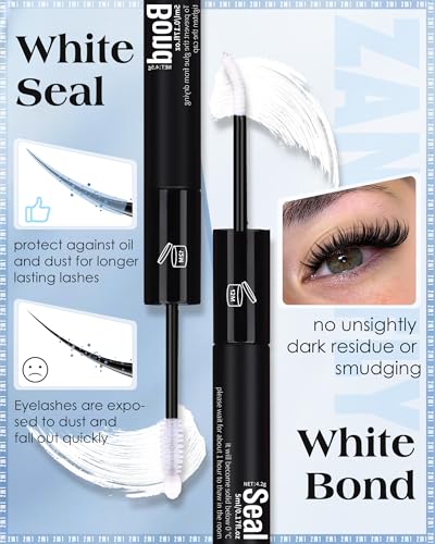 ZANLUFLY Waterproof Lash Cluster Glue – 72H Hold, Latex-Free