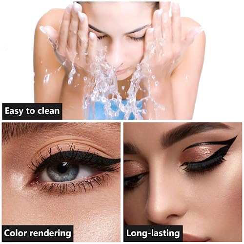 5Pc Double-Head Eyeliner Stamp Pen Set with Winged Liner