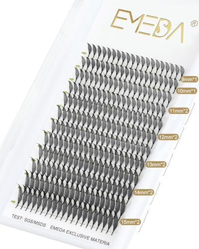 Anime Lash Clusters D Curl 9-15mm Premade Fans
