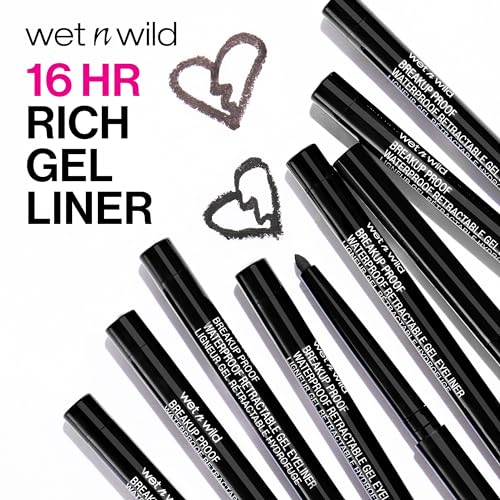 wet n wild Breakup Proof Waterproof Retractable Gel Eyeliner Charcoal