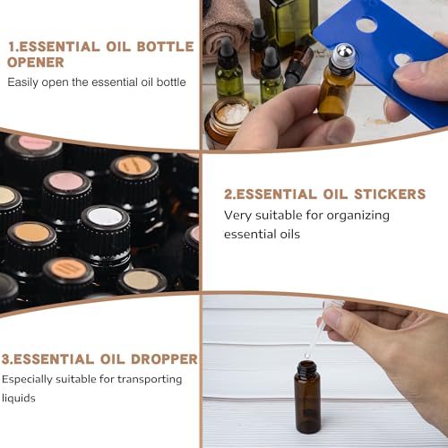 Essential Oil Carrying Case - Holds 18 Bottles (5mL-20mL, Also Fits for Roller Bottles), Travel Essential Oil Bag for Purse, Portable Organizer for Essential Oils and Accessories
