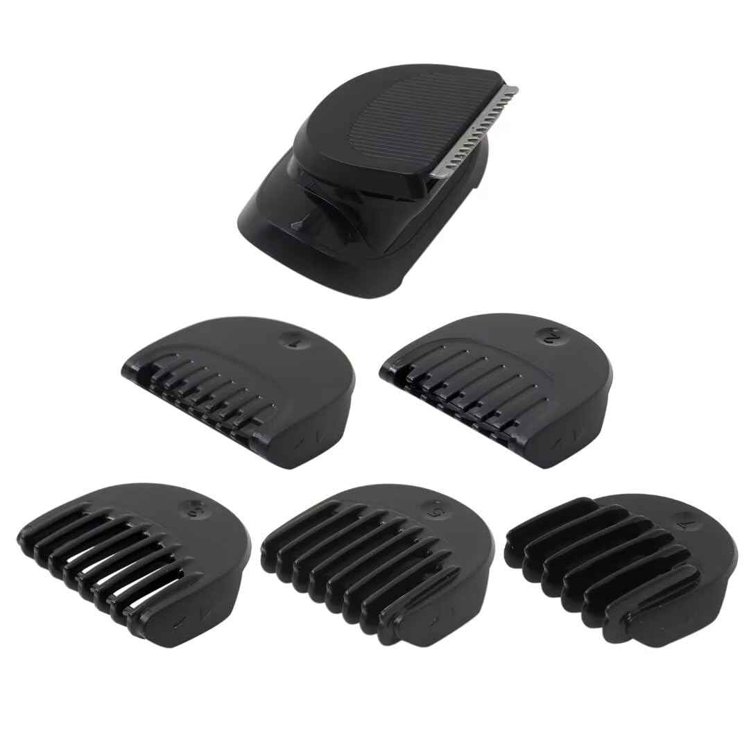 Replacement Beard Trimmer Attachment with 5pcs Guide Combs 1/2/3/5/7mm for Bra-un 7027cs, 7071cc, 7075cc, 7085cc, 7089cc