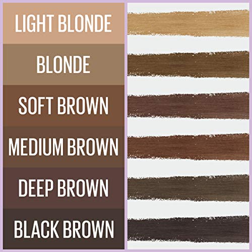 Maybelline Express Brow 2-In-1 Pencil and Powder Eyebrow Makeup, Black Brown, 1 Count