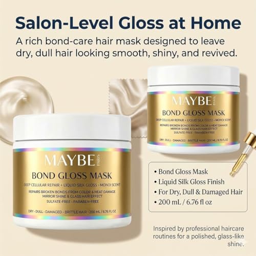 Paris Bond Gloss Hair Mask - Deep Repair & Moisture, 6.76 oz