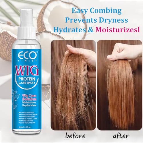 AKBAN Wig Hair Care Spray for Synthetic & Natural Wigs – Anti-Frizz, Hydrates & Shine