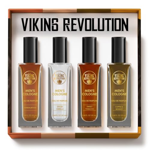 Viking Revolution Men's Cologne Sampler Set - 4 Pack Travel Size