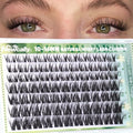 Natural Wispy Lash Clusters with Clear Band - D-Curl 10-16mm