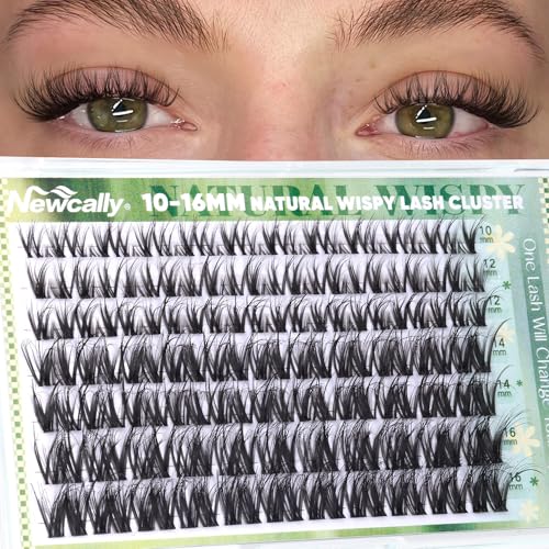 Natural Wispy Lash Clusters with Clear Band - D-Curl 10-16mm