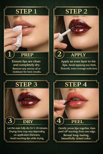 Bear Berry Peel-Off Lip Stain – Long-Lasting Transfer-Proof Color
