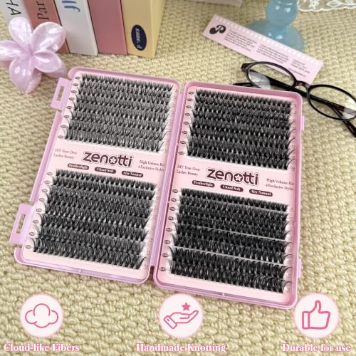 Natural Eyelash Clusters 640PCS - 30D 40D 50D 60D Wispy Extensions