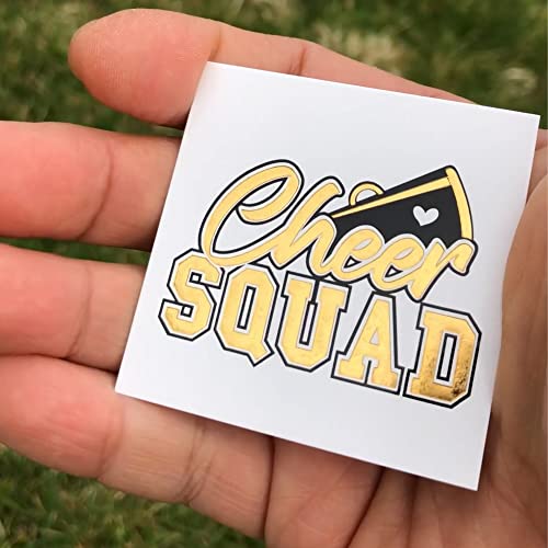 Cheerleading Gold Foil Temporary Tattoos - 36 Pack