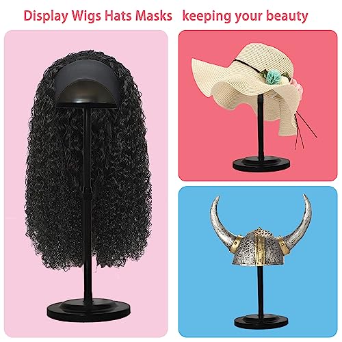 Adjustable Wig Stand Holder - Portable Wig Head Display