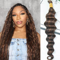 Bulk Human Hair for Braiding - 50g Loose Deep Wave, #4/30
