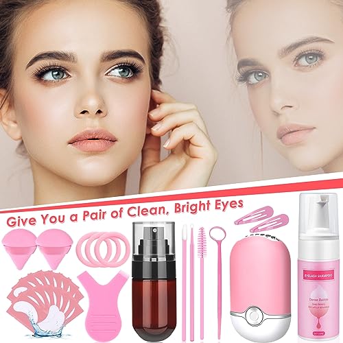 Lash Extension Shampoo Kit with Fan & Cleaning Tools