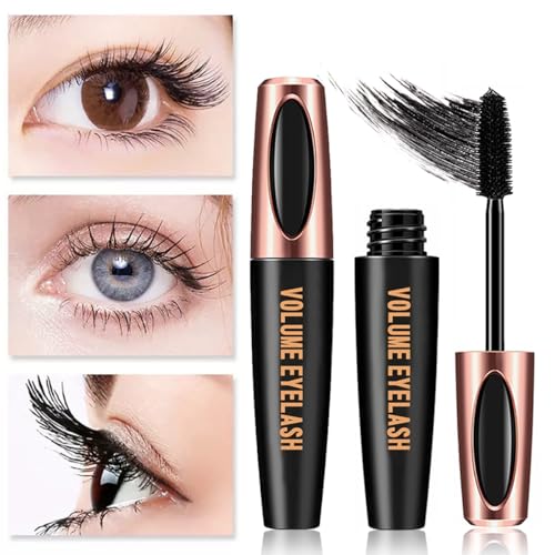 4D Silk Fiber Lash Mascara - Waterproof & Volumizing (4 Pack)